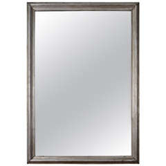 19th c. Silver Leaf Mirror