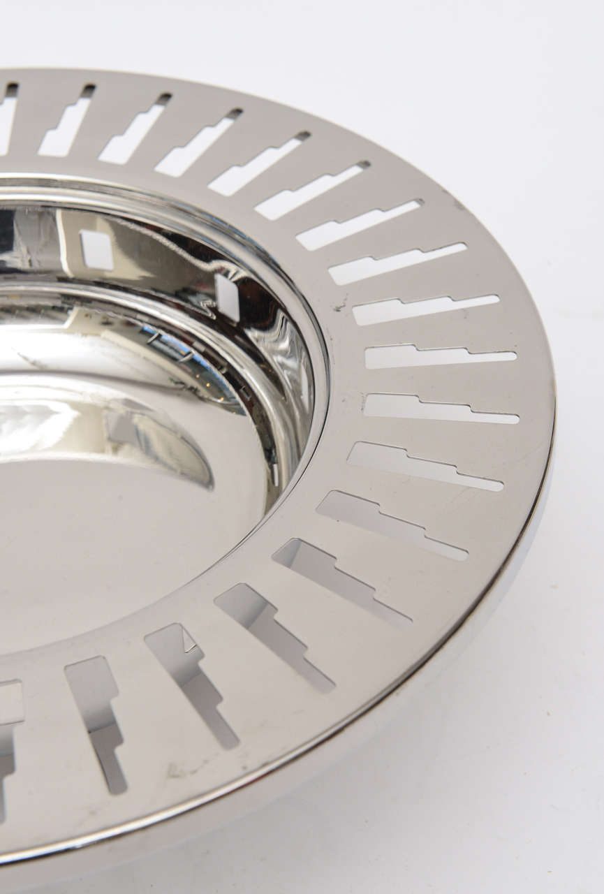 stainless steel footed bowl