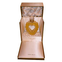 Factice bottle  by lalique for "Coeur joie"Nina Ricci.