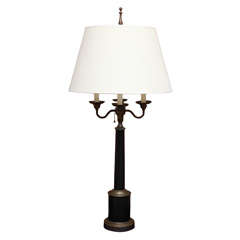 Federal Antique Table lamp in black and bronze