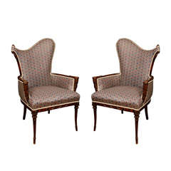 Pair of Rosewood Fire place Chairs