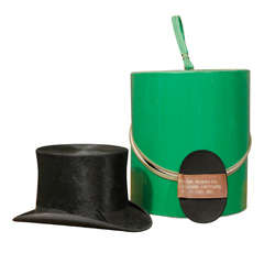 Antique Beaver Top Hat and a Box