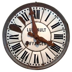 Antique White Face Enamel Clock
