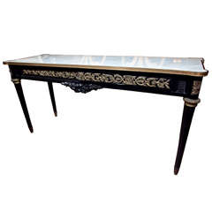 Maison Jansen Marble Top Bronze Mounted Console Table