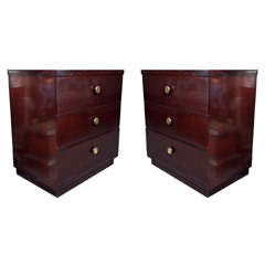 Pr. Gilbert Rohde Style Mahogany Chests