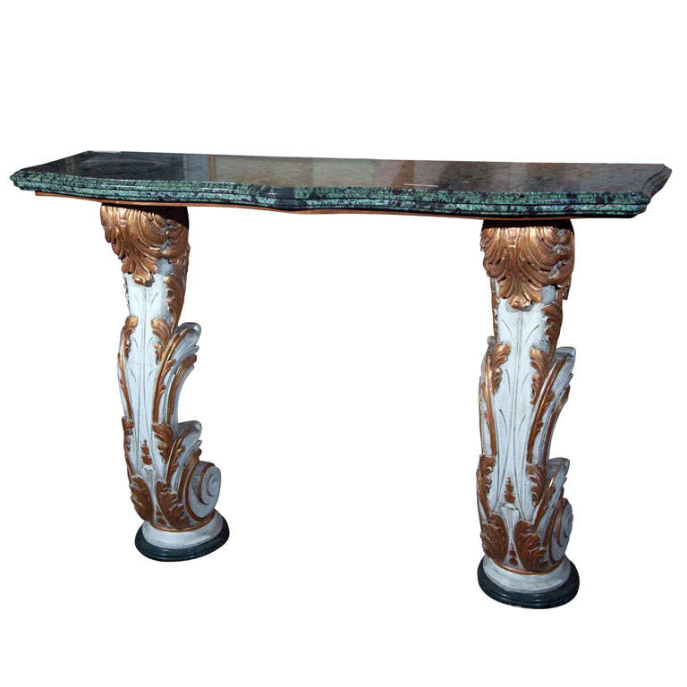Hollywood Regency Wall Mount Console Table by Maison Jansen