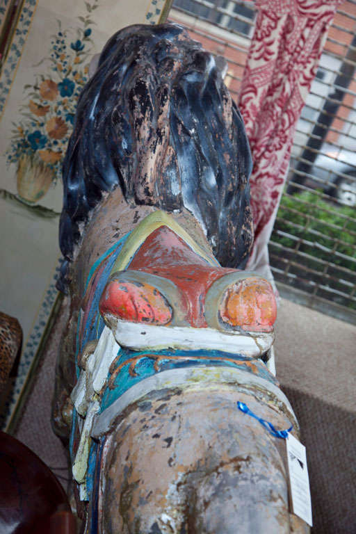 Fiberglass Paint Decorated Carousel Lion 3