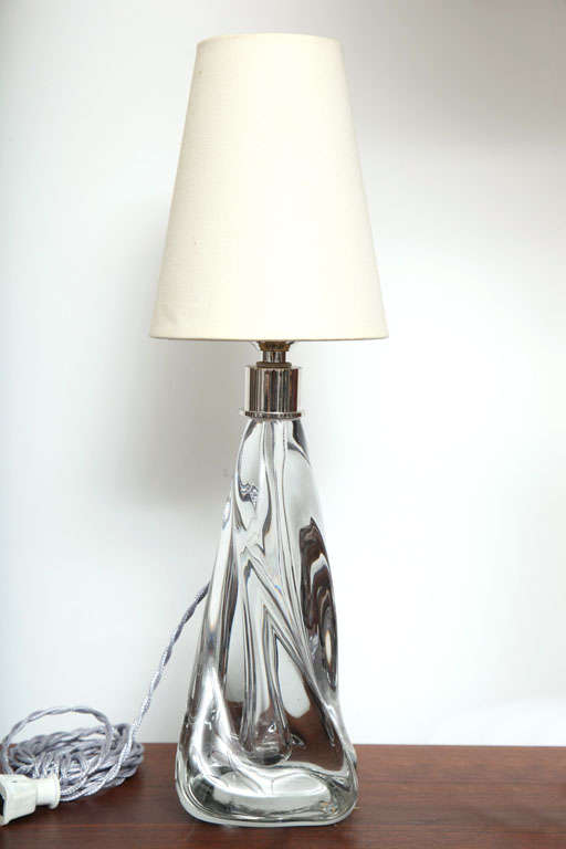 Kristall-Boudoir-Lampe von Daum