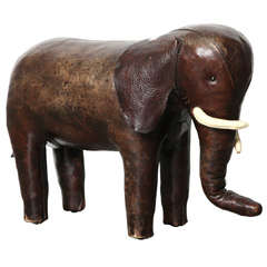 Abercrombie & Fitch Co. Leather Elephant Ottoman