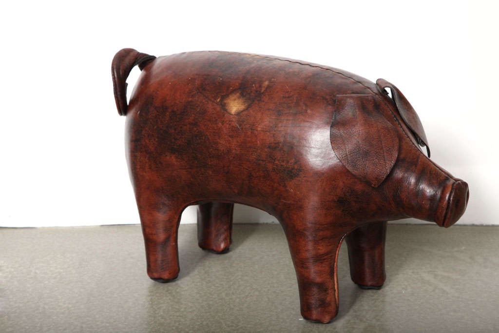 Abercrombie & Fitch Co. Leather Piggy Ottoman
