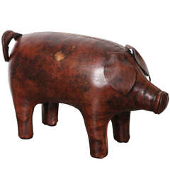 Abercrombie & Fitch Co. Leather Piggy Ottoman