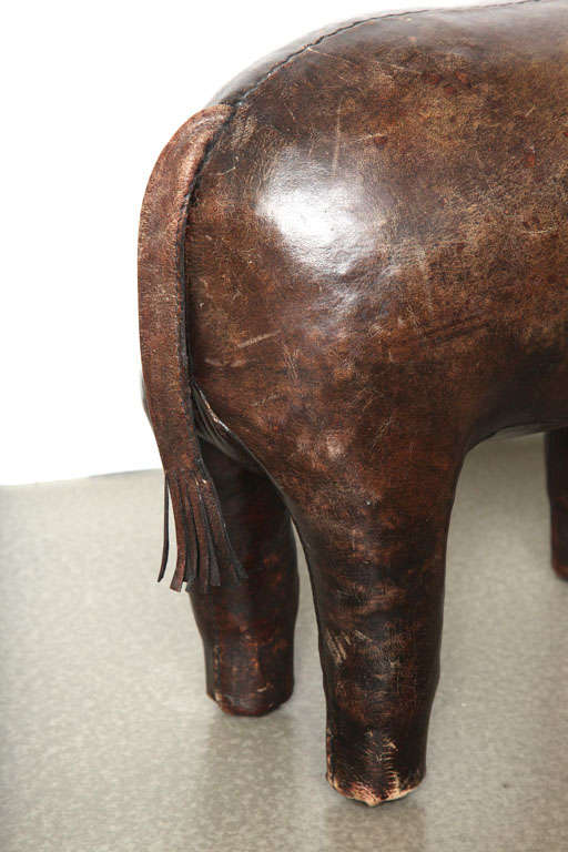 Abercrombie and Fitch Co. Leather Elephant Ottoman at 1stDibs leather