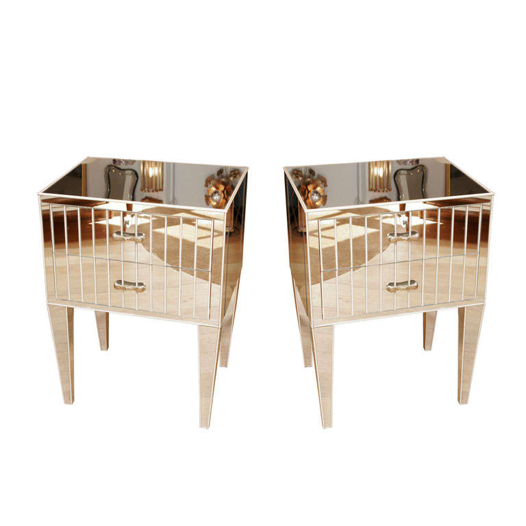 Mirrored Bedside Cabinets