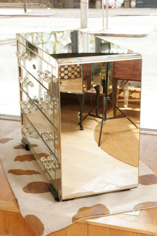 Mid-20th Century Mirrored Chest Of Drawers