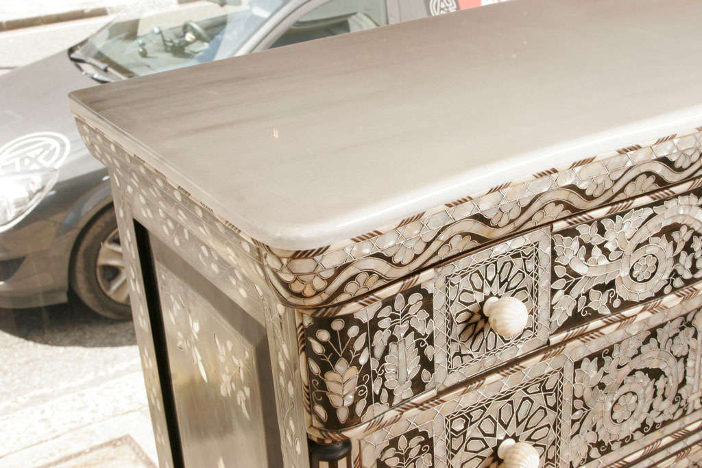 Syrian Mother of Pearl Chest of Drawers