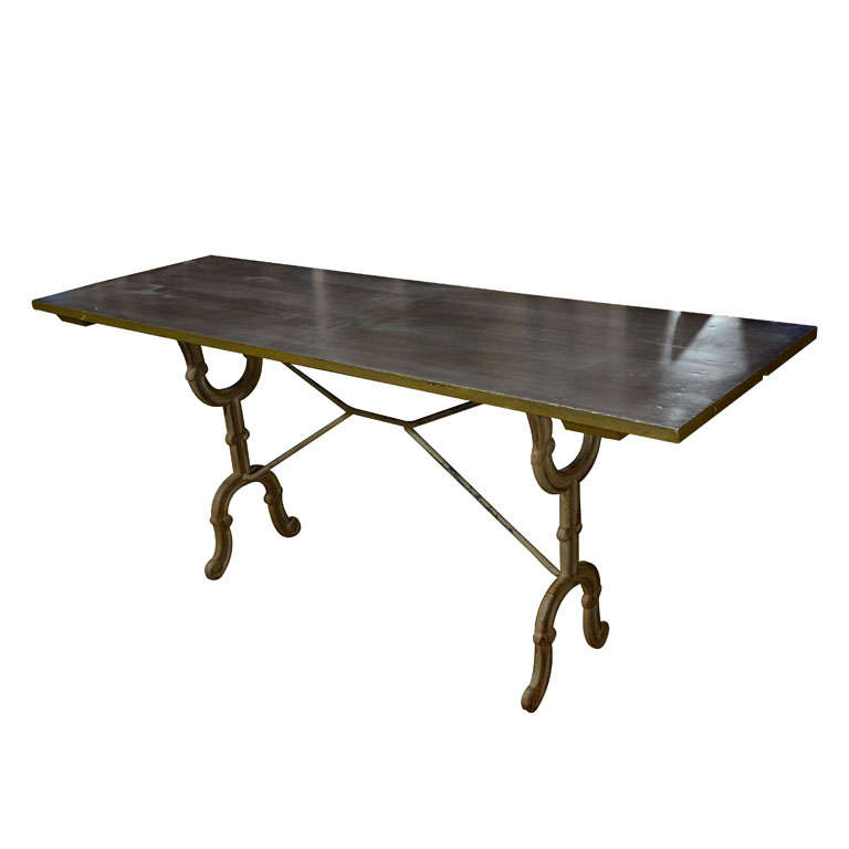 Aix en Provence Table with Zinc Top