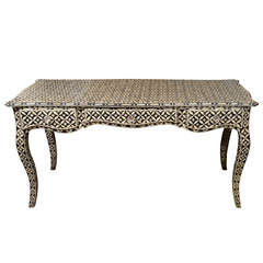 Indian Black and White Bone Desk