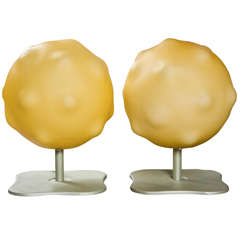 Vintage Pair of "Lampoon Lamps" by Foscanni of Murano