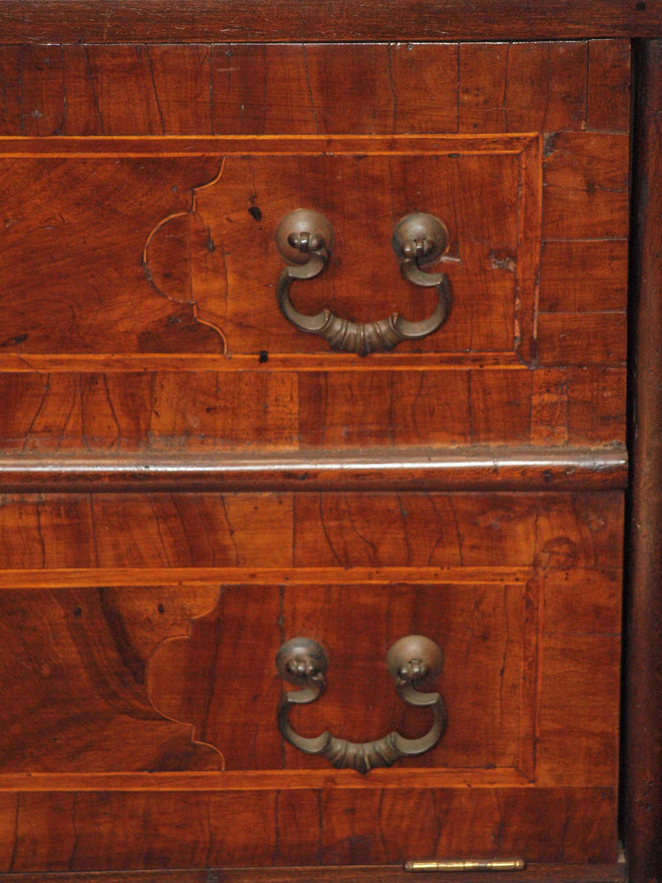 18th c. Italian Walnut Commodini Now Fitted as a Silver Chest 1