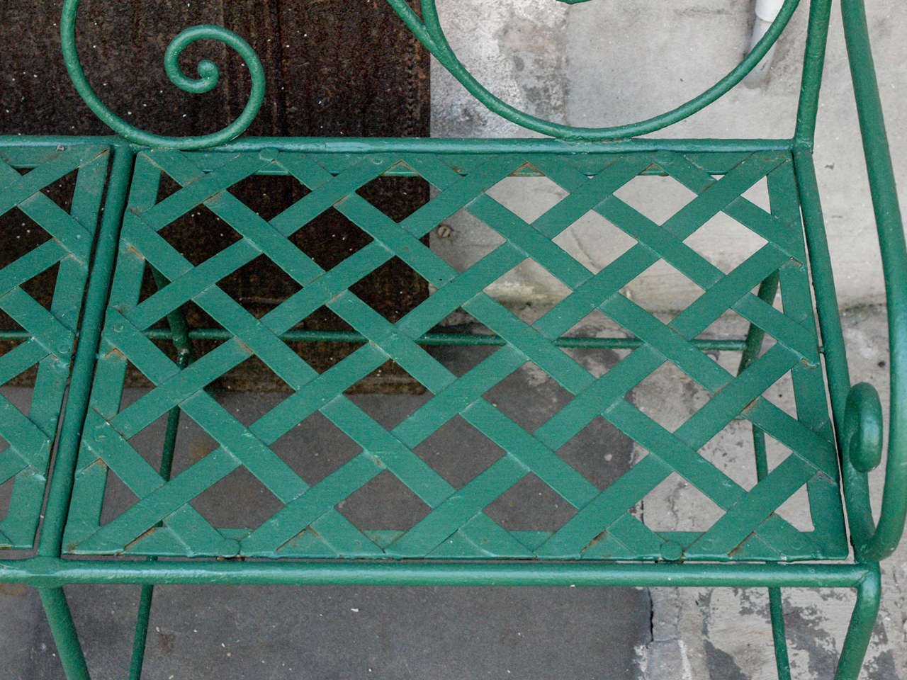 Late 19th Century French Garden Bench 2
