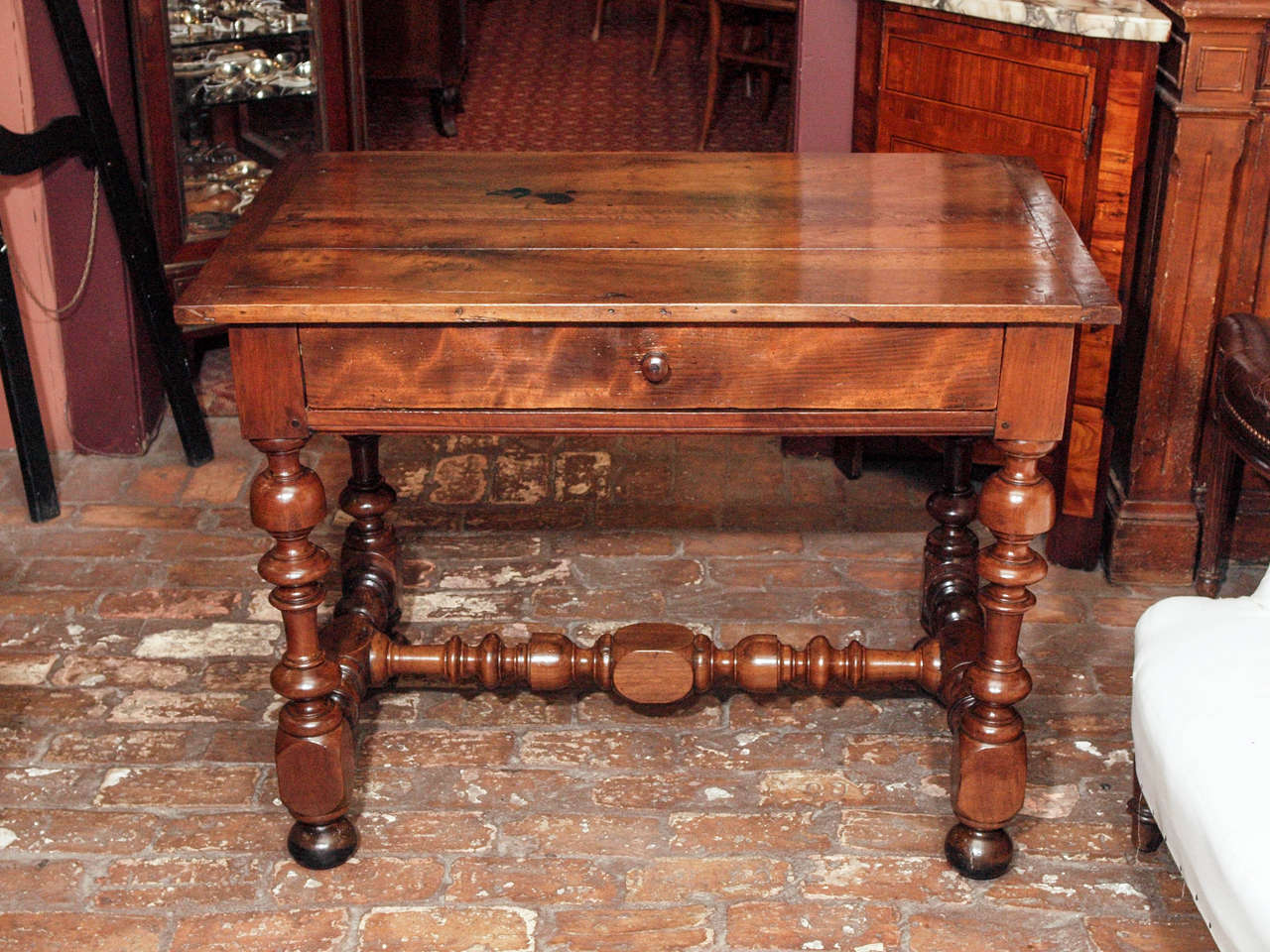 French Louis XIV style walnut 