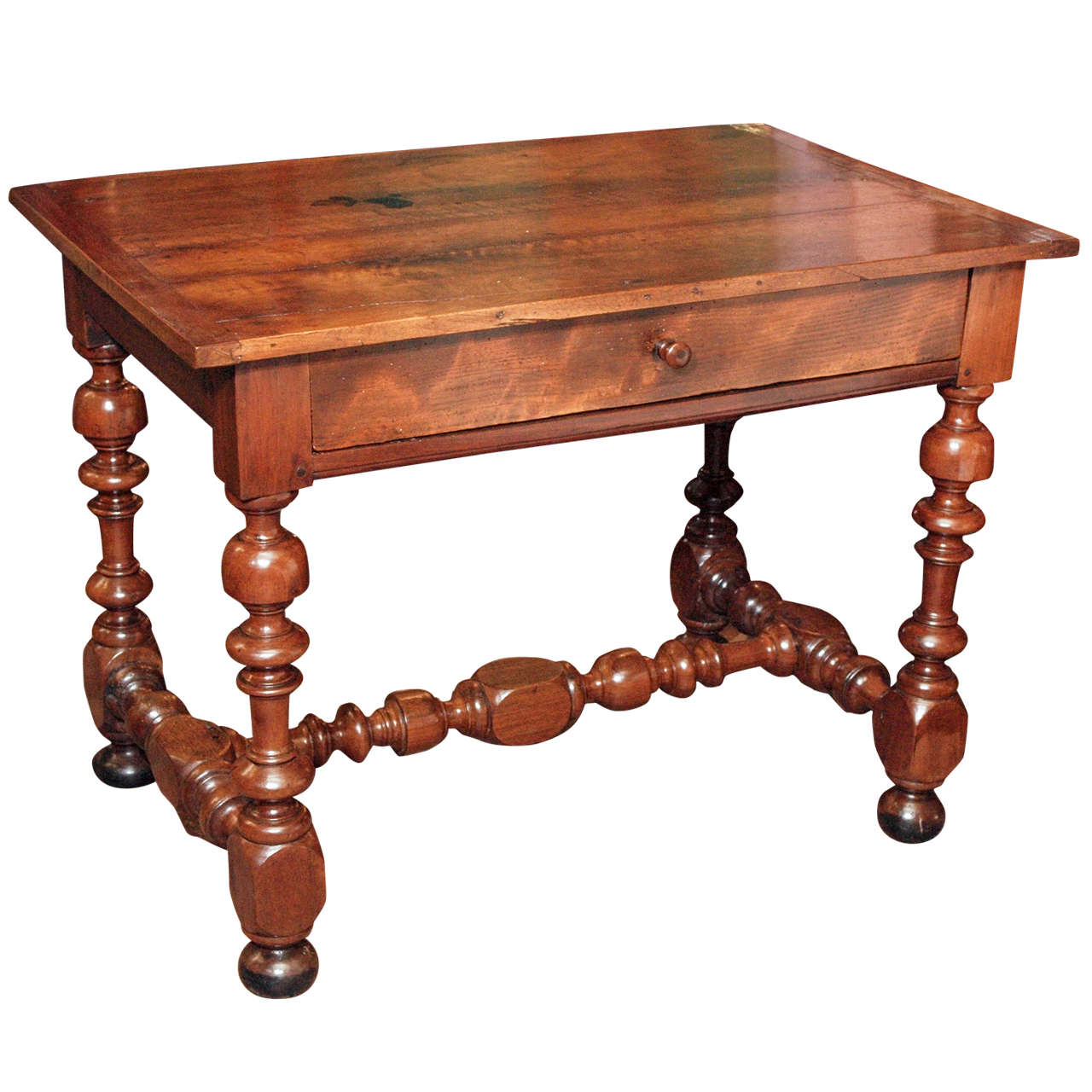 French Louis XIV Style Walnut Table