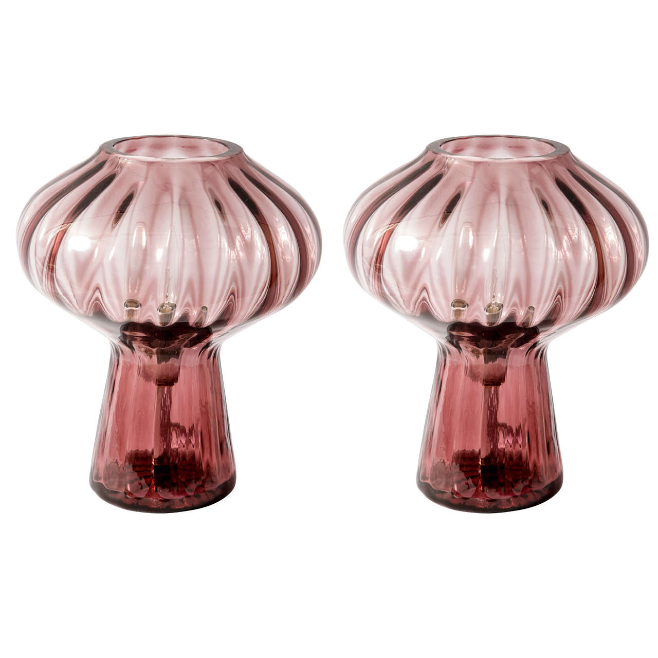 Massimo Vignelli for VENINI, Fungi Table Lamps For Sale