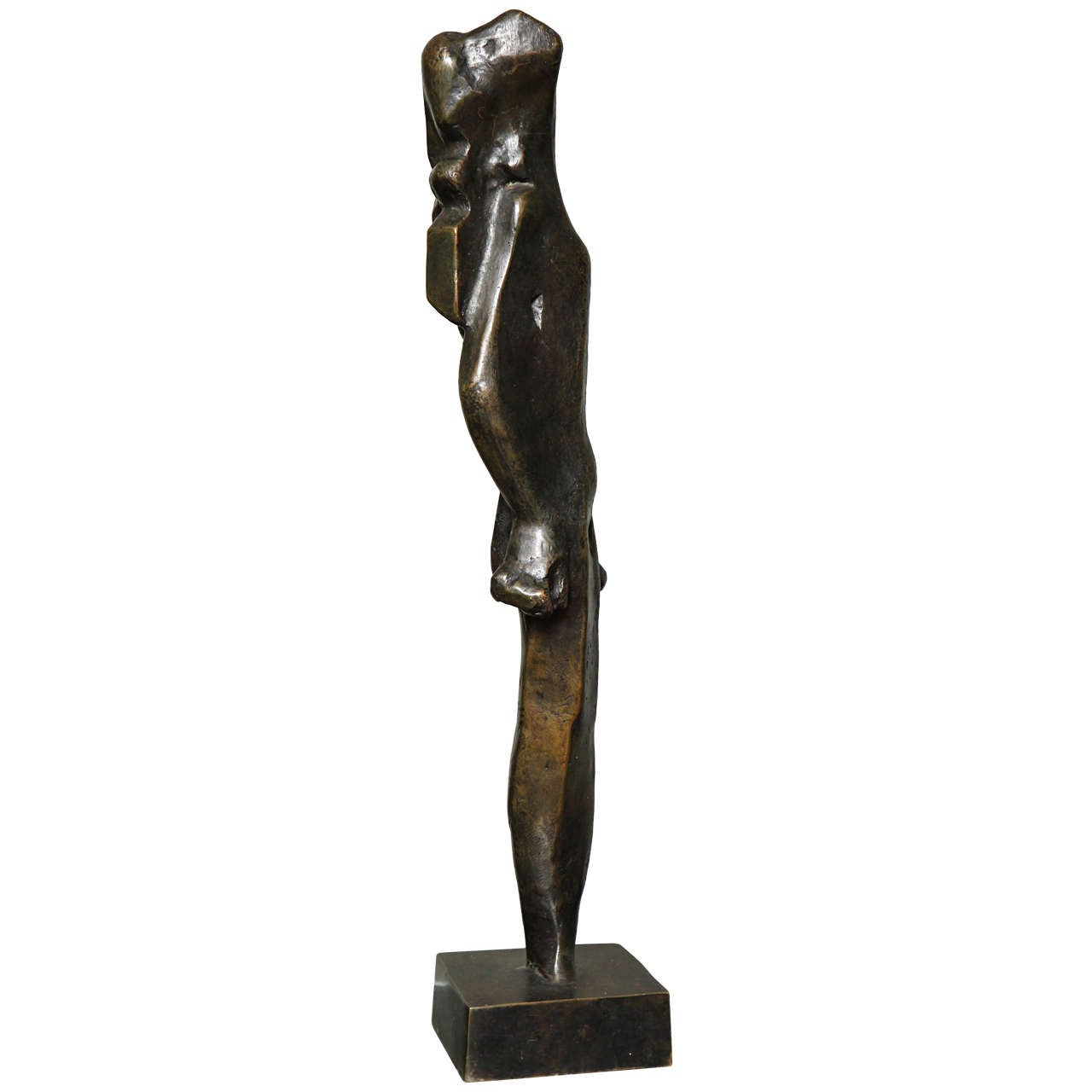 "L'Esperance" Cubist Bronze by Joseph Csaky For Sale