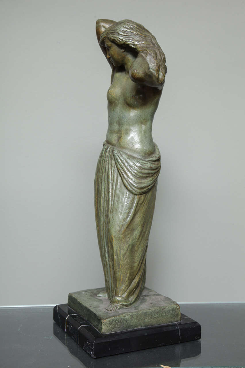 French Art Deco Bronze Figure by Georges Gori For Sale 2