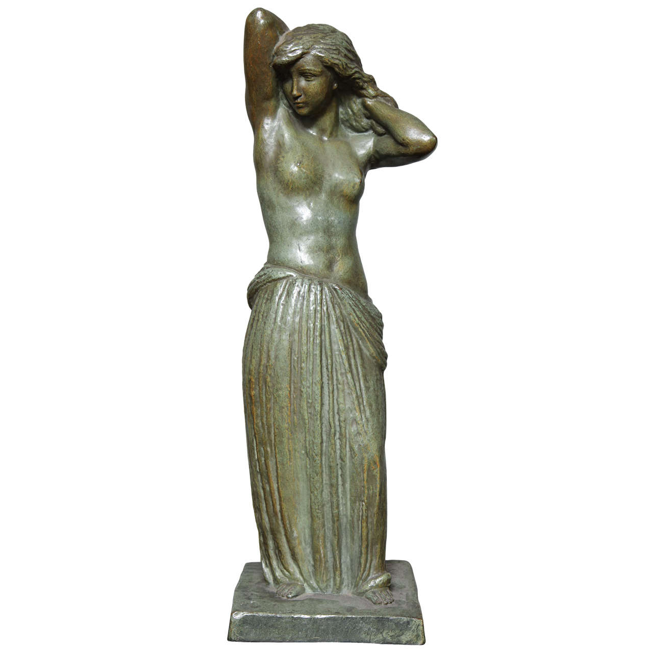 French Art Deco Bronze Figure by Georges Gori For Sale