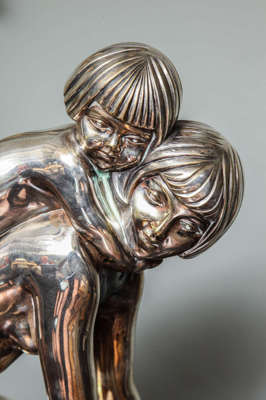 Bronzo Art Deco francese di A. R. Philippe In condizioni buone in vendita a Bridgewater, CT