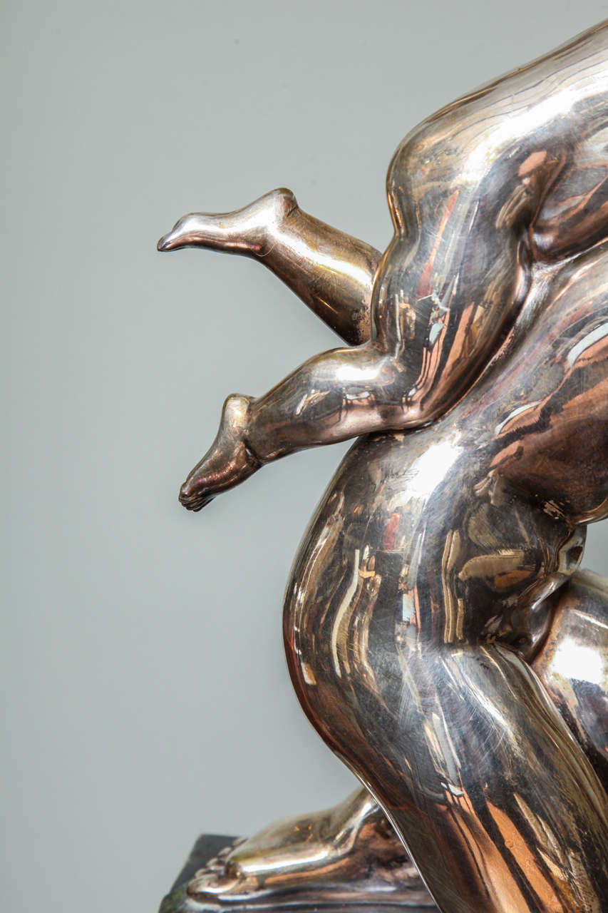 Milieu du XXe siècle Bronze Art Déco français d'Abel R. Philippe en vente