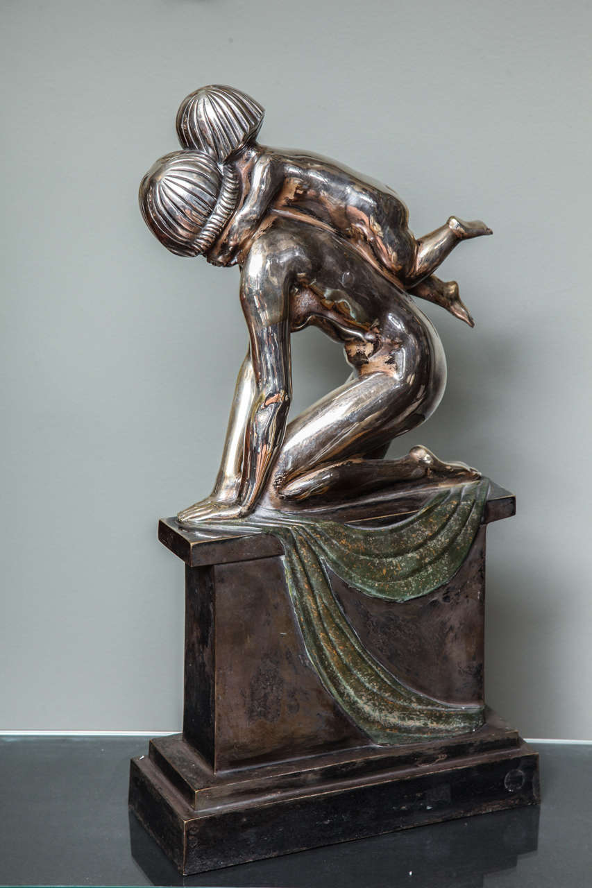 Bronzo Art Deco francese di A. R. Philippe in vendita 2