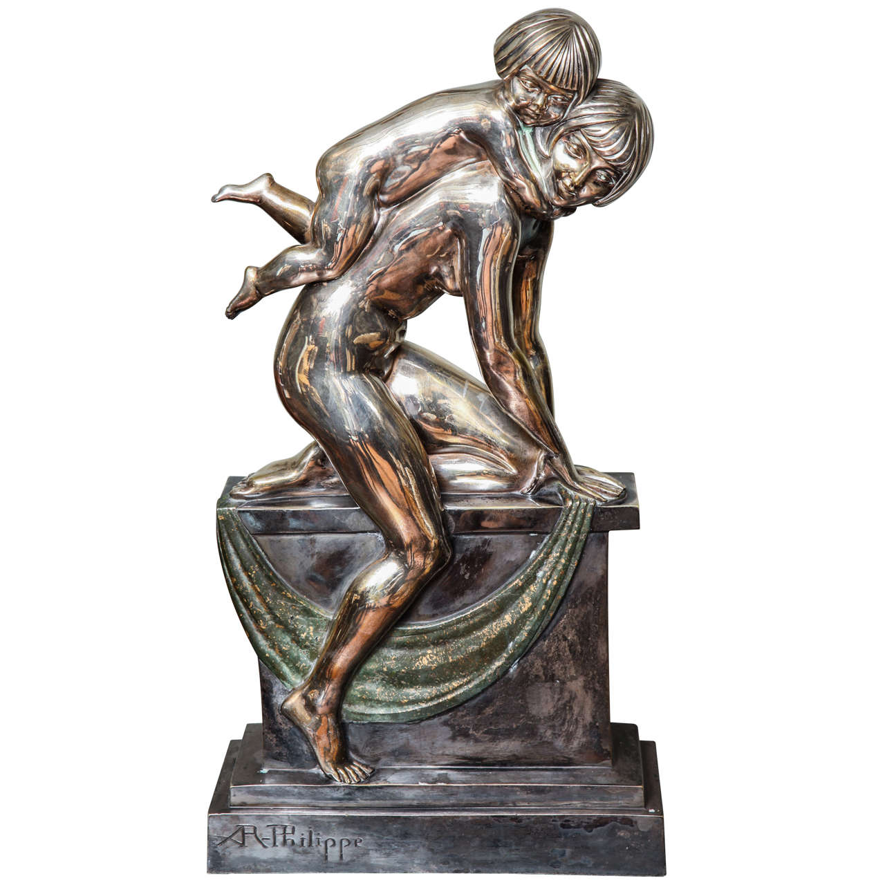 Bronzo Art Deco francese di A. R. Philippe in vendita