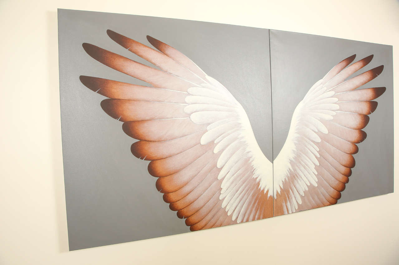 Double Wings - Ein Paar Gemälde von Lynn Curlee (21. Jahrhundert und zeitgenössisch) im Angebot