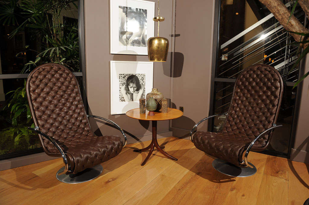 Verner Panton - Pair of 1-2-3 System chairs model F