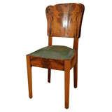 Set of Four Italian Walnut Chairs