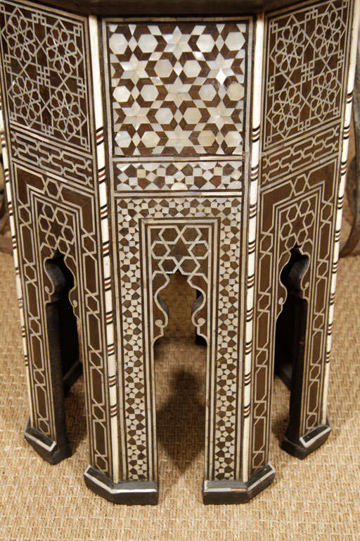 19th Century Syrian Inlaid Table