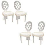 Lattice back lucite dining chair by Charles Hollis Jones