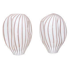 Pair of Table Lamps, in the Style of Venini, Italy, circa 1960 10