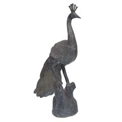A Zinc Alloy Peacock