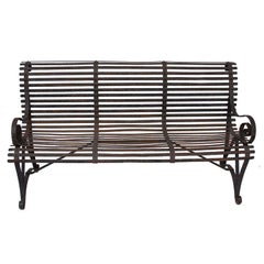 Wrought Iron Garden Bench