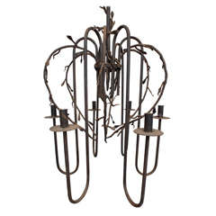 Artisanal Art Deco Style Chandelier 9