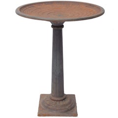 American Bird Bath, Fluted Column & Base