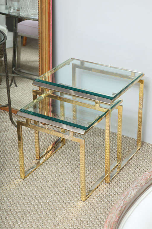 Br And Gl Nesting Tables At 1stdibs American Br And Gl Nesting Tables For