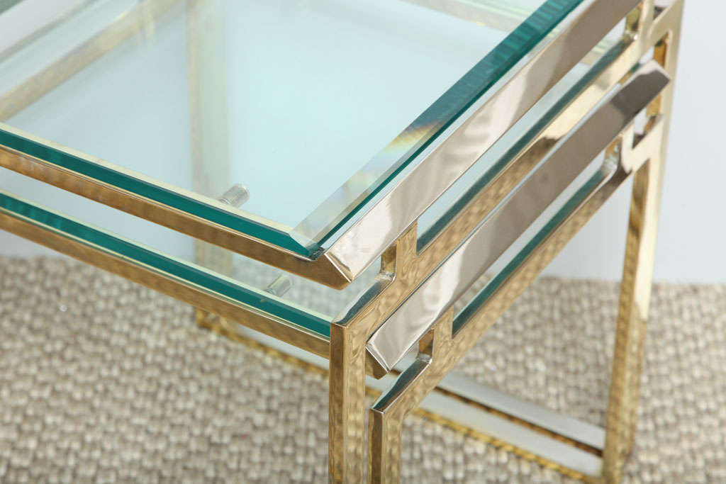 Brass And Glass Nesting Tables 2