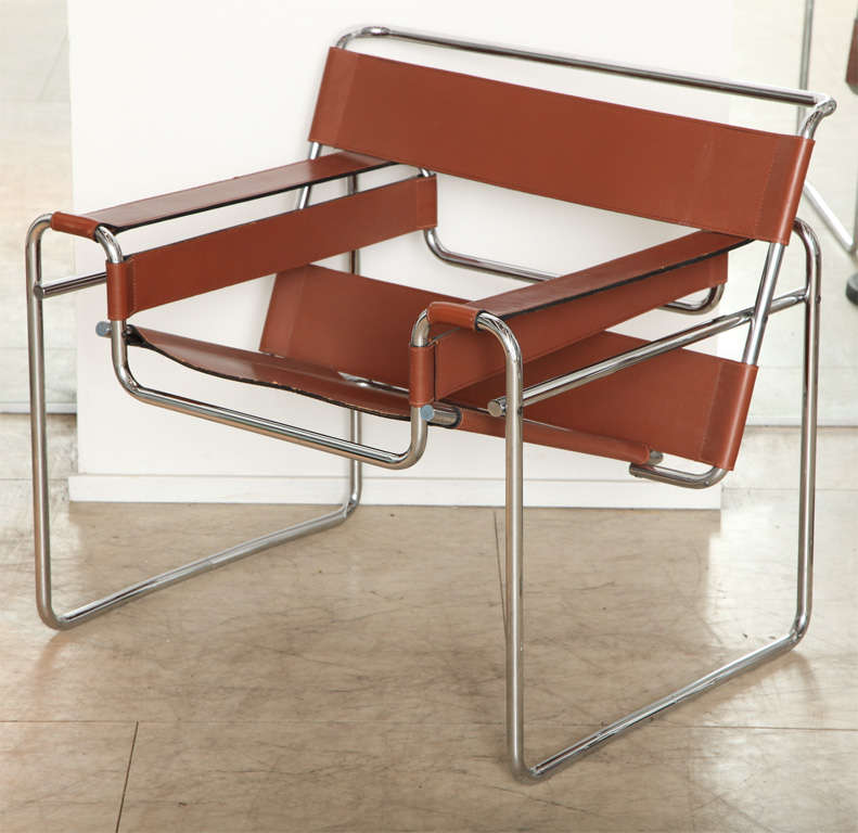 American A Pair of Marcel Breuer Knoll Wassily Chairs, 1970's
