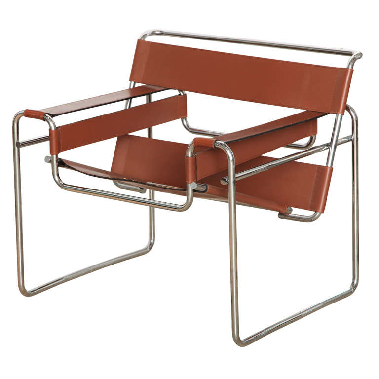 A Pair of Marcel Breuer Knoll Wassily Chairs, 1970's