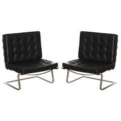 A Pair of Mies Van Der Rohe Tugendhat Chairs, 1970's
