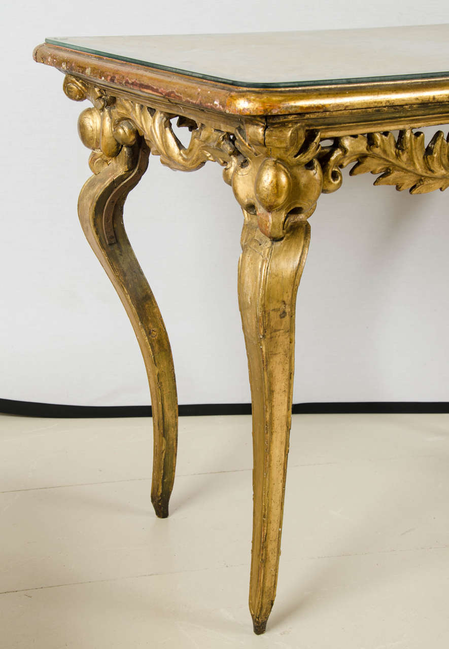 Italian Giltwood Center Table, circa 1800 2